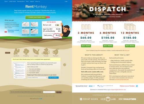 RentMonkey and Dispatch screenshots